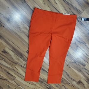 Red/Orange stretch trousers Size 16